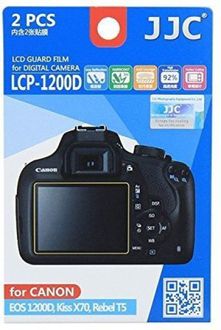 JJC LCP-1200D LCD Screen Protector (For Canon EOS REBEL T5 1200D X70 2PK)