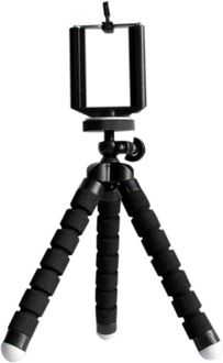 Mobilegear Velvet Finish Flexible Mini 6 Inch Tripod (with Universal Mobile Attachment)