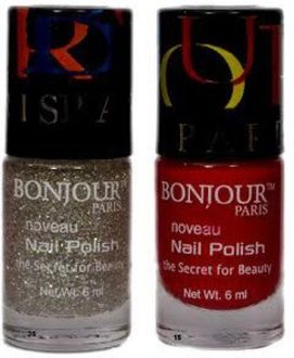 Bonjour Paris Round Nail Polish 29 (Set of 2 - Multicolor)