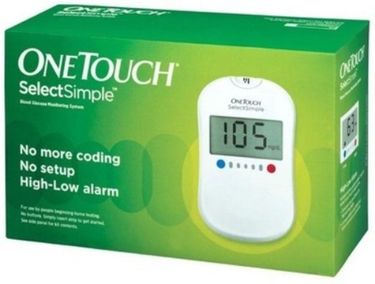 Johnson and Johnson One Touch Slect Simple Glucometer (With 25 Strips)