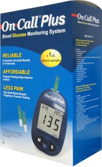 On Call Plus Blood Glucose Monitor (With 10 Strips)