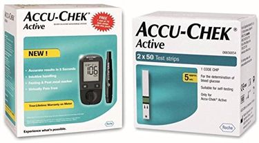 Accu-Chek Active Glucometer (With 160 Strips)