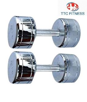 TTC Fitness Steel Dumbell 5Kg (Pack of 2)
