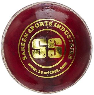 SS Cricket World Red Leather Cricket Ball (Pack of 12)