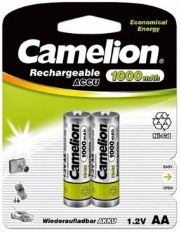 Camelion NC-AA1000BP2 1000mAh Ni-Cd (Pack Of 1) Rechargeable Battery