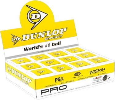 Dunlop Pro double Dot Squash Ball (Pack of 12)