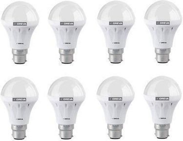 Oreva Eco 12W LED Lamp (White, Pack of 8)