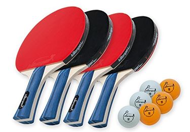 Killerspin JET Set 4 Table Tennis Paddle Set (with Balls)