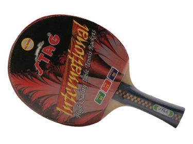 Stag International Table Tennis Set (1 Racquet, 1 Cover, 2 Balls)