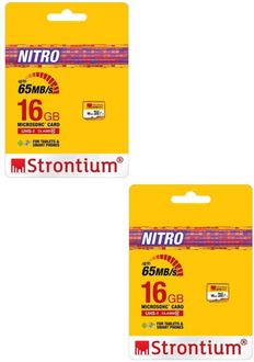 Strontium Nitro 433X 16GB MicroSDHC (65MB/s) UHS-1 Class 10 Memory Card