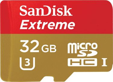 SanDisk Extreme 32GB MicroSDHC Class 10 (90MB/s) UHS-1/U3 Memory Card