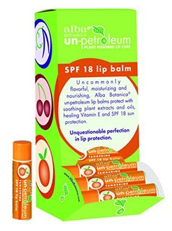 Alba Un-Petroleum Tangerine Lip Balm SPF 18 Tubes (Set of 24)
