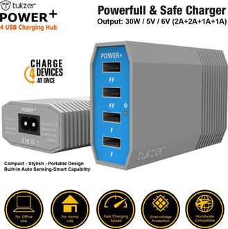 Tukzer TZ-UC-101 4 Ports USB Hub