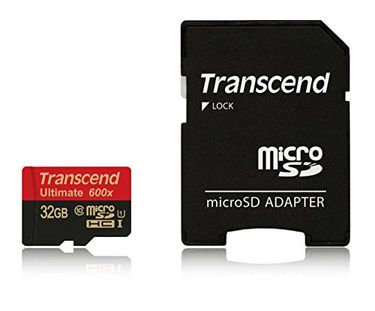 Transcend Ultimate 600x 32GB MicroSDHC Class 10 (90MB/s) UHS-I Memory Card (With Adapter)