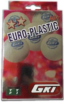 GKI  Euro plastic 40  Table Tennis Balls (Pack of 6)