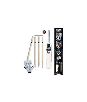 GM Icon Cricket Set With Gloves (Size 6)