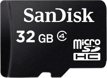 SanDisk 32GB MicroSDHC Class 4 (90MB/s) Memory Card