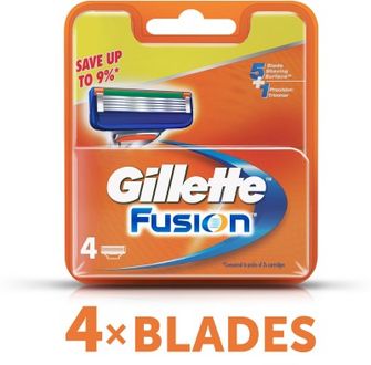 Gillette Fusion Cartridges (Pack of 4)