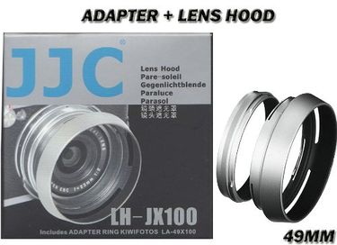 JJC LH-JX100 Lens Hood/Adapter Ring