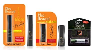 Blue Heaven Fashion Eye Liner, Mascara And  Herbal Kajal Combo