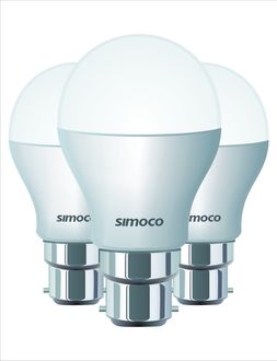 Simoco 7W LED Bulb (White, Pack of 3)