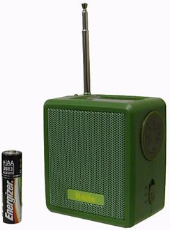 Kaito SB-1059 Mini Hand Crank Weather FM Radio