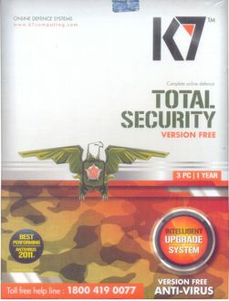 K7 Total Security 2012 3 PC 1 Year Antivirus