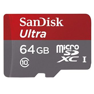 SanDisk Ultra 64GB MicroSDXC Class 10 (48MB/s) UHS-1 Memory Card (With Adapter)