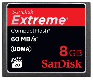 SanDisk Extreme CF 8 GB 60MB/S Memory Card