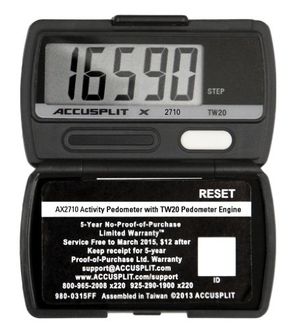 Accusplit AX2710 Accelerometer Pedometer Step Counter
