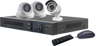 Blaze BGD2B1-HD 4-Channel Dvr (With 2 Dome & 1 Bullet Camera, Remote, Mouse)