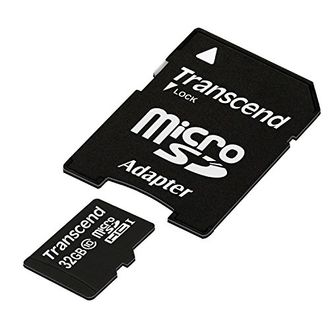 Transcend Premium 133x 32GB MicroSDHC Class 10 (20MB/s) Memory Card (With Adapter)
