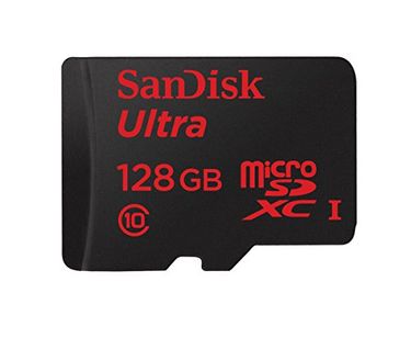 SanDisk Ultra 128GB MicroSDXC Class 10 (80MB/s) UHS-1 Memory Card (With Adapter)
