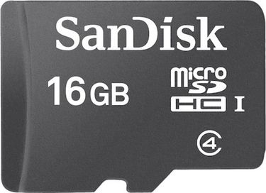 SanDisk 16GB MicroSDHC Class 4 (90MB/s) Memory Card