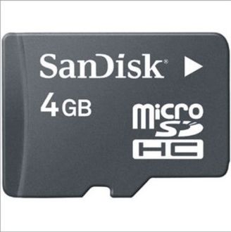 SanDisk 4GB MicroSDHC Class 4 (30MB/s) Memory Card