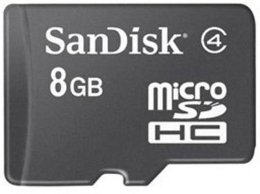 SanDisk 8GB MicroSDHC Class 4 (48MB/s) Memory Card