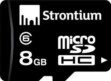 Strontium 8GB MicroSDHC Class 6 (24MB/s) Memory Card