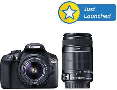 Canon EOS 1300D DSLR Camera (with 18-55 IS II 55-250 IS II Lens)
