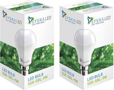 Syska SSK-SRL 9W B22 LED Bulb (White, Pack Of 2)