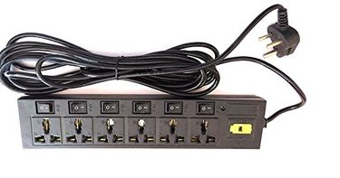 Citra Power Strip 6 Socket Wall Mount Surge Protector (2 Mtr)
