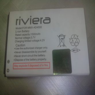 Riviera 1500mAh Battery (For Micromax AD4500)