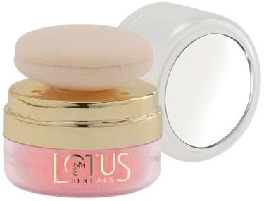 Lotus Herbals Natural Blend Translucent Loose Powder with Auto-Puff SPF 15 (Rouge Lustre)