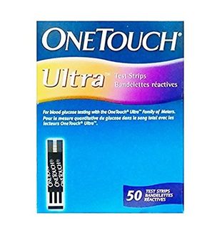 Johnson and Johnson One Touch Ultra Test Strips 50 Strips Only
