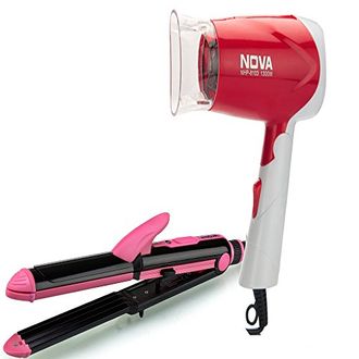 Nova NHC-820 Straightener and NHP-8104 Hair Dryer 