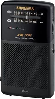Sangean SR-35 Analog Pocket FM Radio