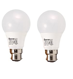 Microtek 5W B22 LED Bulb (White, Pack Of 2)