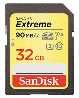 Sandisk Extreme SDSDXVE-032G-GNCIN 32GB 90Mb/s UHS-I SDHC Memory Card