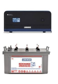 Luminous Zelio1100 900VA Inverter (With RC 15000 120Ah Tubular Battery)