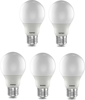Wipro Garnet 3W  E27 LED Bulb (White, Pack of 5)