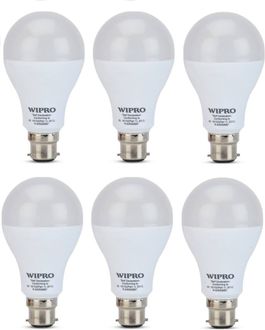 Wipro Garnet 14W B22 LED Bulb (White, Pack of 6)